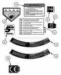 Part Location Diagram of 7029781YP Murray DECAL, AIR FILTER INT