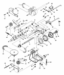 Drive System Self-Propelled Diagram and Parts List for P216012E  Snapper Lawn Mower