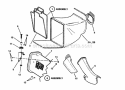 Grass Bag Accessory Diagram and Parts List for 216517B 84322 Snapper Lawn Mower