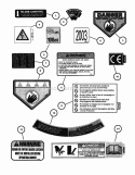 Decals Pt 1 Diagram and Parts List for 216517B 84322 Snapper Lawn Mower