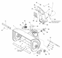 Auger Housing  Chute Group Diagram and Parts List for XL1738EX 1695359 Snapper Snow Blower