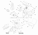 Engine  Frame Group Diagram and Parts List for XL1738EX 1695359 Snapper Snow Blower