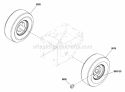 Wheels  Tires Group Diagram and Parts List for L1730E 1696006 Snapper Snow Blower