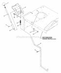Shift Lever Diagram and Parts List for Y30081B  Snapper Lawn Mower