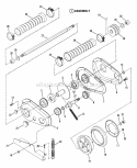 Chain Case Diagram and Parts List for Y30081B  Snapper Lawn Mower