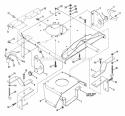 Frame Rear Diagram and Parts List for Y30081B  Snapper Lawn Mower