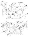 Frame Right  Left Side Diagram and Parts List for Y30081B  Snapper Lawn Mower