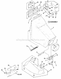 Accessories - Grass Catcher Diagram and Parts List for Y41120  Snapper Lawn Mower