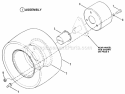 Rear Wheels Brake Drum Diagram and Parts List for Y41120  Snapper Lawn Mower