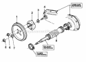 Series 1 Rubber Disc Diagram and Parts List for Y30081B  Snapper Lawn Mower