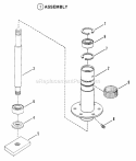 Spindle Diagram and Parts List for Y41120  Snapper Lawn Mower