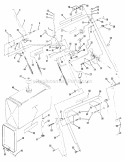Upper  Lower Handle Fuel Tank Diagram and Parts List for Y41120  Snapper Lawn Mower