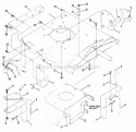 Frame Rear Diagram and Parts List for Y41120  Snapper Lawn Mower