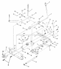 Rails Lift Arm Cam Lift Diagram and Parts List for Y41120  Snapper Lawn Mower
