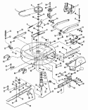 Cutting Deck Belts Diagram and Parts List for GYT16333  Snapper Lawn Tractor