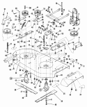 Cutting Deck Diagram and Parts List for YT16D414K  Snapper Lawn Tractor