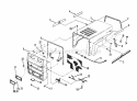 Hood Grill Headlamps Diagram and Parts List for GYT16333  Snapper Lawn Tractor