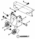 Mule Drive Assembly Diagram and Parts List for GYT16333  Snapper Lawn Tractor