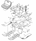 Part Location Diagram of 7038536 Snapper Bracket, Seat Support, L.H.