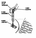 Deck Hanger Detail - Rear Lift Arm Diagram and Parts List for GYT16333  Snapper Lawn Tractor