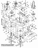 41 Cutting Deck Diagram and Parts List for HT18410 82819 Snapper Lawn Tractor