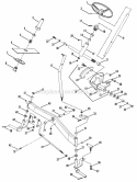 Steering  Front Axle Parts Diagram and Parts List for HT18480 82829 Snapper Lawn Tractor
