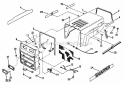 Hood Grille Headlamps Diagram and Parts List for HT18480 82829 Snapper Lawn Tractor