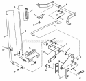 Implement Lift Parts Diagram and Parts List for HT18480 82829 Snapper Lawn Tractor