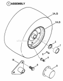Rear Wheels Diagram and Parts List for HT18480 82829 Snapper Lawn Tractor
