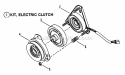 Electric Clutch Diagram and Parts List for HT18480 82829 Snapper Lawn Tractor