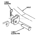 Front Lift Arm Diagram and Parts List for HT18480 82829 Snapper Lawn Tractor