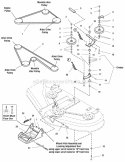 Clutch  Support Grp-44 Diagram and Parts List for YT1844 2690108 Snapper Lawn Tractor