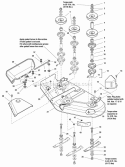 Housing  Arbor Grp-44 Diagram and Parts List for YT1844 2690108 Snapper Lawn Tractor