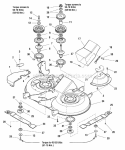 40 Mower Deck- Housing Arbors  Blade (Serial  2000  Above) Diagram and Parts List for YT1840 2690073 Snapper Lawn Tractor