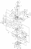 Transmission Service Parts - Tuff Torq K-46Q Transaxle Diagram and Parts List for YT1840 2690073 Snapper Lawn Tractor