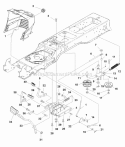 Controls Group Diagram and Parts List for YT1840 2690073 Snapper Lawn Tractor