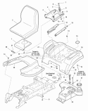 SeatDeckTank Grp Snapper Diagram and Parts List for YT1844 2690108 Snapper Lawn Tractor