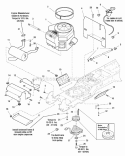 Engine Group - 23Hp Briggs  Stratton Vanguard Twin Diagram and Parts List for YT23 1695417 Snapper Lawn Tractor