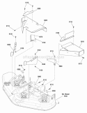 French Guard Group - 52 Deck Diagram and Parts List for YT2452F 2690938 Snapper Lawn Tractor