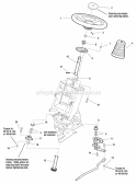 Steering Group - Manual Steering Diagram and Parts List for LT2246  Snapper Lawn Tractor