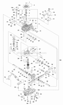 Transmission Service Parts - Tuff Torq K-66L Diagram and Parts List for YT1844 2690108 Snapper Lawn Tractor