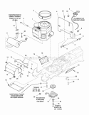 Engine Group - 20Hp 22Hp  24Hp Briggs  Stratton Twin Diagram and Parts List for YT2452F 2690938 Snapper Lawn Tractor