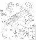 Frame Group - Manual Steering Diagram and Parts List for GT23540 2690258 Snapper Lawn Tractor