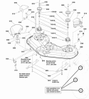 Part Location Diagram of 1687675YP Murray Housing Assembly, Red