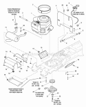 Engine Group - 22Hp  24Hp Briggs  Stratton Twin Diagram and Parts List for LT2246  Snapper Lawn Tractor