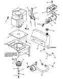 Engine Components Diagram and Parts List for YZ13331BE  Snapper Lawn Tractor