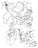 Joystick  OperatorS Seat Diagram and Parts List for YZ13331BE  Snapper Lawn Tractor