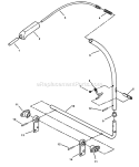BrakeClutch Lever Assembly Diagram and Parts List for YZ13331BE  Snapper Lawn Tractor