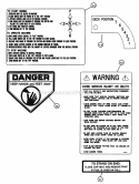 Decals (Part 2) Diagram and Parts List for YZ13331BE  Snapper Lawn Tractor