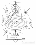 33 Mower Deck Assembly (Part 1) Diagram and Parts List for YZ145333BVE  Snapper Lawn Tractor
